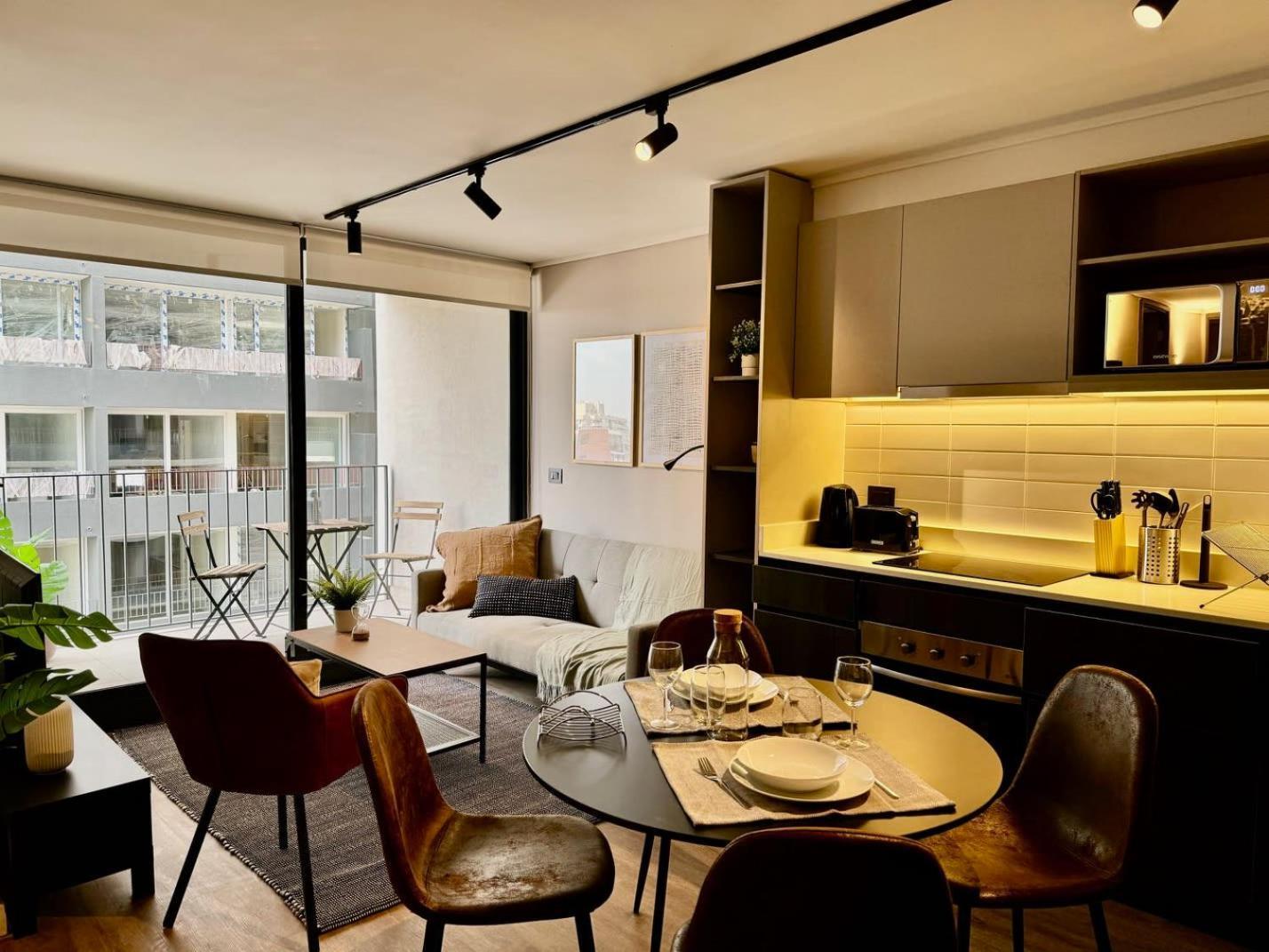 Apartment Hom I Lujoso Depto 2d2b, Nunoa Con Estacionamiento Santiago